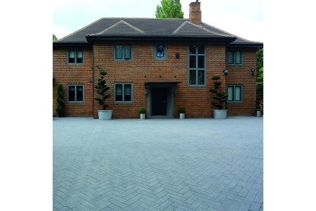 Block Paving Project Pack - Stonemaster with Bradstone Surface Protection - Mixed Pack - Dark Grey Washed