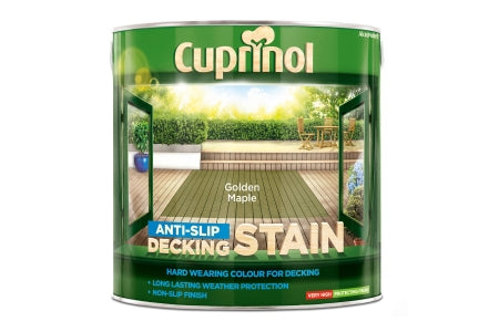 Cuprinol Anti-Slip Decking Stain - Golden Maple - 2.5L