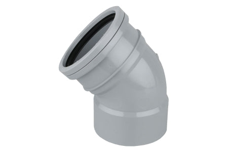 Wavin OsmaSoil SW/S bend 45° 110mm grey