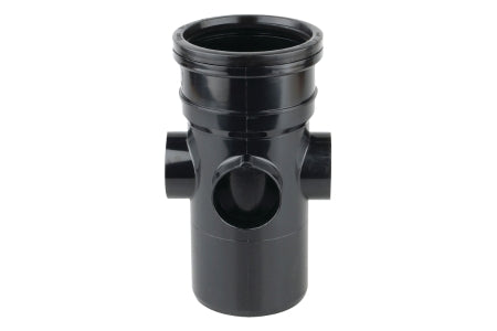 OsmaSoil 4S589B 110mm Ring-Seal Bossed Pipe Black