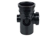 Wavin OsmaSoil S/S bossed access pipe 110mm black
