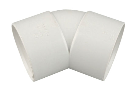 Wavin OsmaWeld bend 45° 32mm white