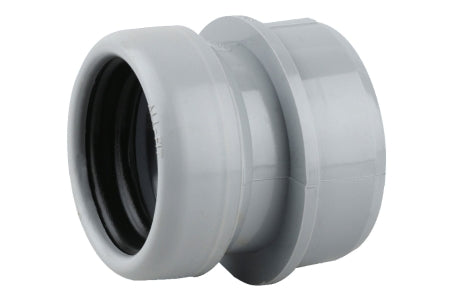 Wavin OsmaSoil S/S boss adaptor (ring-seal) 40mm grey