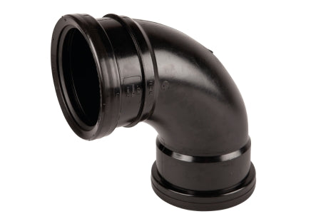 Wavin OsmaSoil D/S tight radius bend 87.5° 110m black