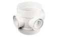 Wavin OsmaSoil D/SW short bossed pipe 110mm white