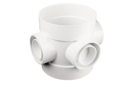 Wavin OsmaSoil D/SW short bossed pipe 110mm white