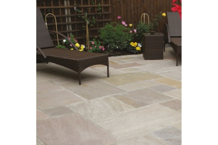 Calibrated Indian Sandstone Paving - 24mm - Lakeland - 600 x 600 x 24mm