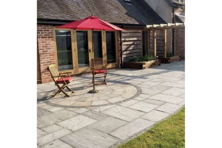 Calibrated Indian Sandstone Paving - 24mm - Promenade - Project Pack - 18.9m2