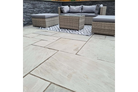 Calibrated Indian Sandstone Paving - 24mm - Promenade - Project Pack - 18.9m2