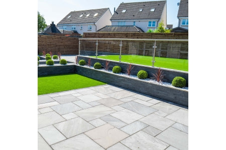 Calibrated Indian Sandstone Paving - 24mm - Promenade - Project Pack - 18.9m2