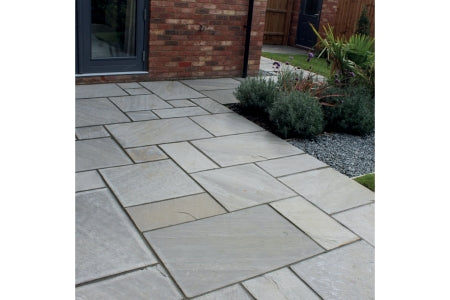 Calibrated Indian Sandstone Paving - 24mm - Lakeland - 600 x 600 x 24mm