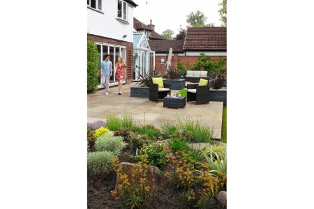 Indian Sandstone - 5 Size -Paving Project Pack - Buff Multi - 15.23m2