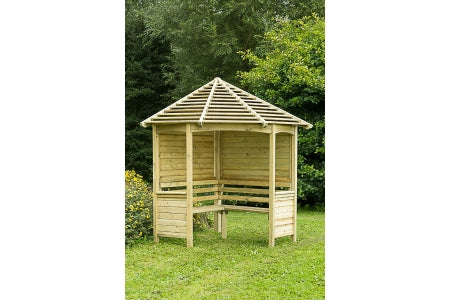 Forest Venetian Corner Arbour - Pressure Treated