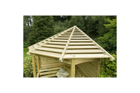 Forest Venetian Corner Arbour - Pressure Treated