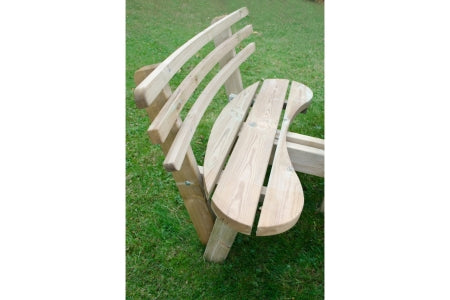 Circular Picnic Table with Seat Backs Pressure Treated - 2460 x 820 x 2460mm