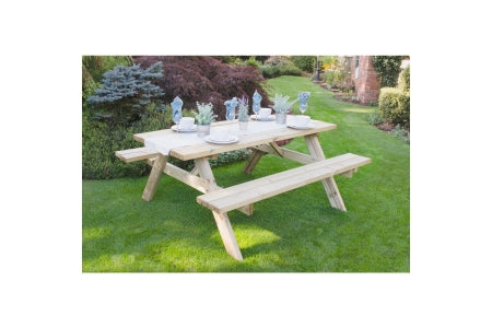 Large Rectangular Picnic Table Pressure Treated - 1530 x 770 x 1770mm