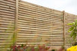 Fence Panel -  Pressure Treated Contemporary Double Slatted- 1.8m x 1.8m