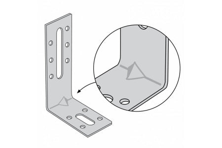 Simpson Strong Tie 120 x 55 x 30mm Adjustable Reinforced Angle Bracket (Box of 50)