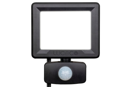 Luceco 30W LED Floodlight PIR - Black - 2400LM IP65