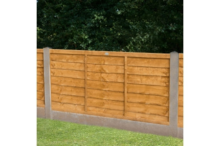 Fence Panel  - Dip Treated Overlap Fence Panel - 6ft x 3ft 1.83m x 0.91m - Pack of 4