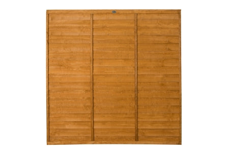 Fence Panel - Dip Treated Overlap - 6ft x 6ft 1.83m x 1.83m - Pack of 3