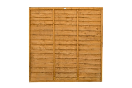 Fence Panel  - Dip Treated Overlap Fence Panel - 6ft x 6ft 1.83m x 1.83m - Pack of 5