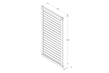 Horizontal Tongue & Groove Gate - 900mm x 1830mm