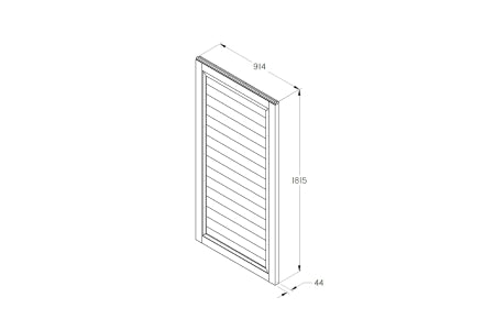 Garden Gate - Lap Gate - 910mm x 1820mm
