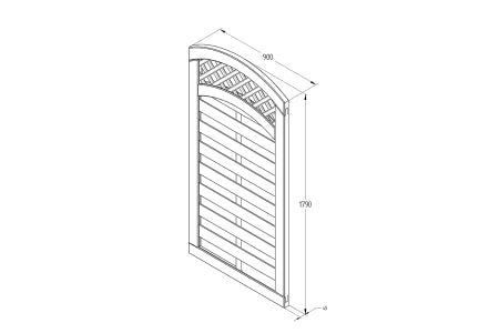 Garden Gate - Europa Prague Gate - 900mm x 1.8m