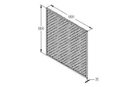 Rosemore Lattice - 180 x 180cm