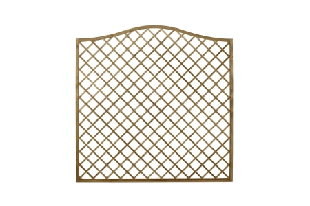 Pressure Treated Decorative Europa Hamburg Garden Screen - 1.8m x 1.8m - Pack of 4