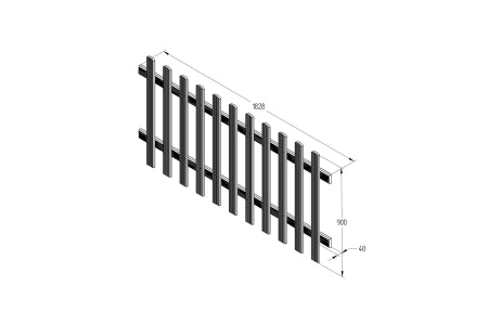 Fence Panel - Pressure Treated Ultima Pale Picket - 6ft x 3ft 1.83m x 0.9m