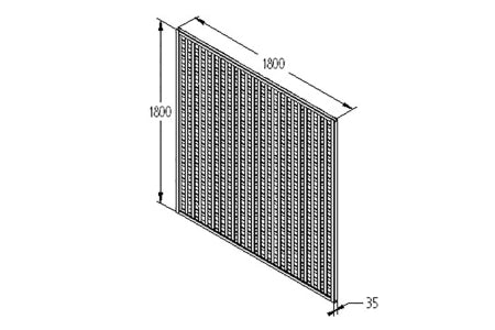 Premium Framed Trellis 180 x 180cm