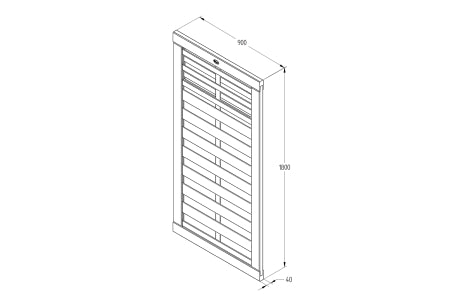 Garden Gate - Kyoto Gate - 900mm x 1.8m