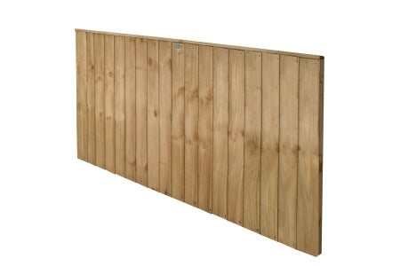 Fence Panel - Pressure Treated Vertical Board Fence - 6ft x 3ft (1.83m x 0.93m)