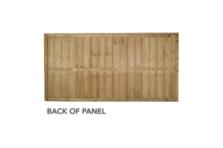 Fence Panel - Pressure Treated Vertical Board Fence - 6ft x 3ft (1.83m x 0.93m)