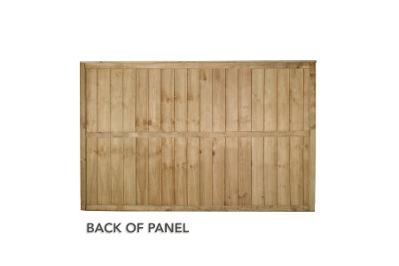 Fence Pane - Pressure Treated Vertical Board - 6ft x 4ft (1.83m x 1.23m)