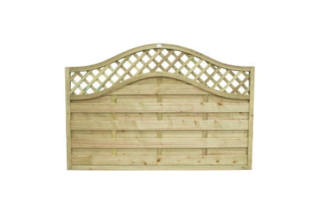 Fence Panel - Pressure Treated Decorative Europa Prague - 1.8m x 1.2m - Pack of 5