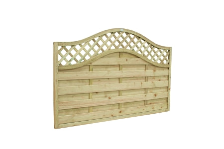 Fence Panel - Pressure Treated Decorative Europa Prague - 1.8m x 1.2m - Pack of 5