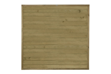 Fence Panel - Pressure Treated Horizontal Tongue and Groove - 6ft - 1.83m x 1.83m - Pack of 4