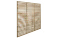 Fence Panel -  Pressure Treated Contemporary Single Slatted - 1.8m x 1.8m