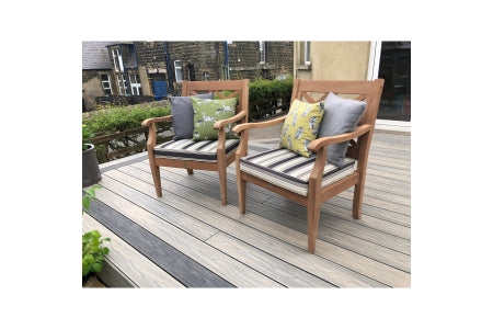 Composite Prime Hd Deck Dual Board - Carbon Antique - 22mm x 142mm x 3600mm