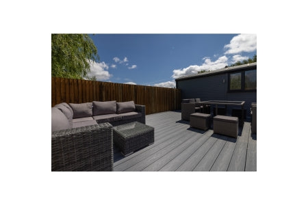Piranha Terrafuzion Composite Decking Board  - Slate Graphite - 3600mm x 140mm x 23mm