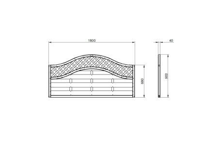 Fence Panel - Forest Garden Bristol - 6 x 3ft - Pack of 5