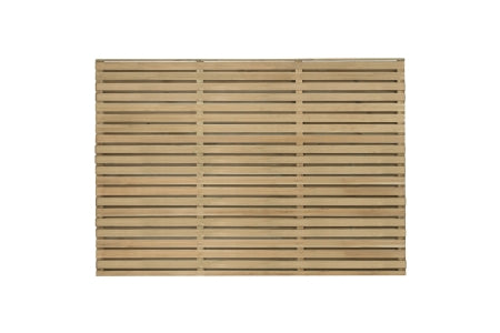 Fence Panel - Forest Garden Double Slatted - 6 x 4ft