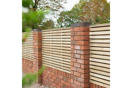 Fence Panel - Forest Garden Double Slatted - 6 x 4ft