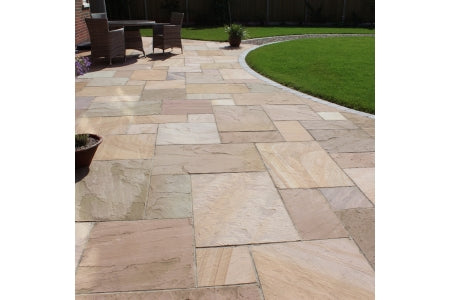 Calibrated Sandstone Paving - Buff - 18mm Project Pack - 22.2m2