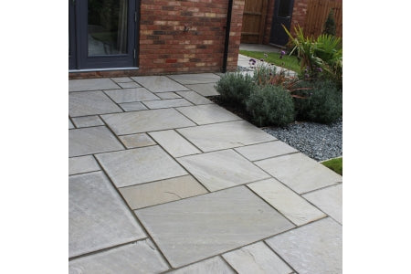 Calibrated Buff Paving Grey 18mm Project Pack 22.2m2