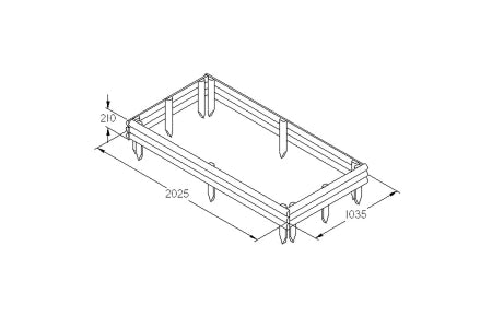 Bed Builder Pack - 410 x 2035 x 1035mm