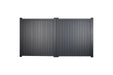 Driveway Gate - Canterbury Double Swing Flat Top - Grey with Vertical Solid Infill